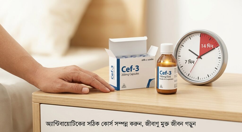 সেফ ৩ কতদিন খেতে হয়? সিফেক্সিম অ্যান্টিবায়োটিক সম্পূর্ণ গাইড